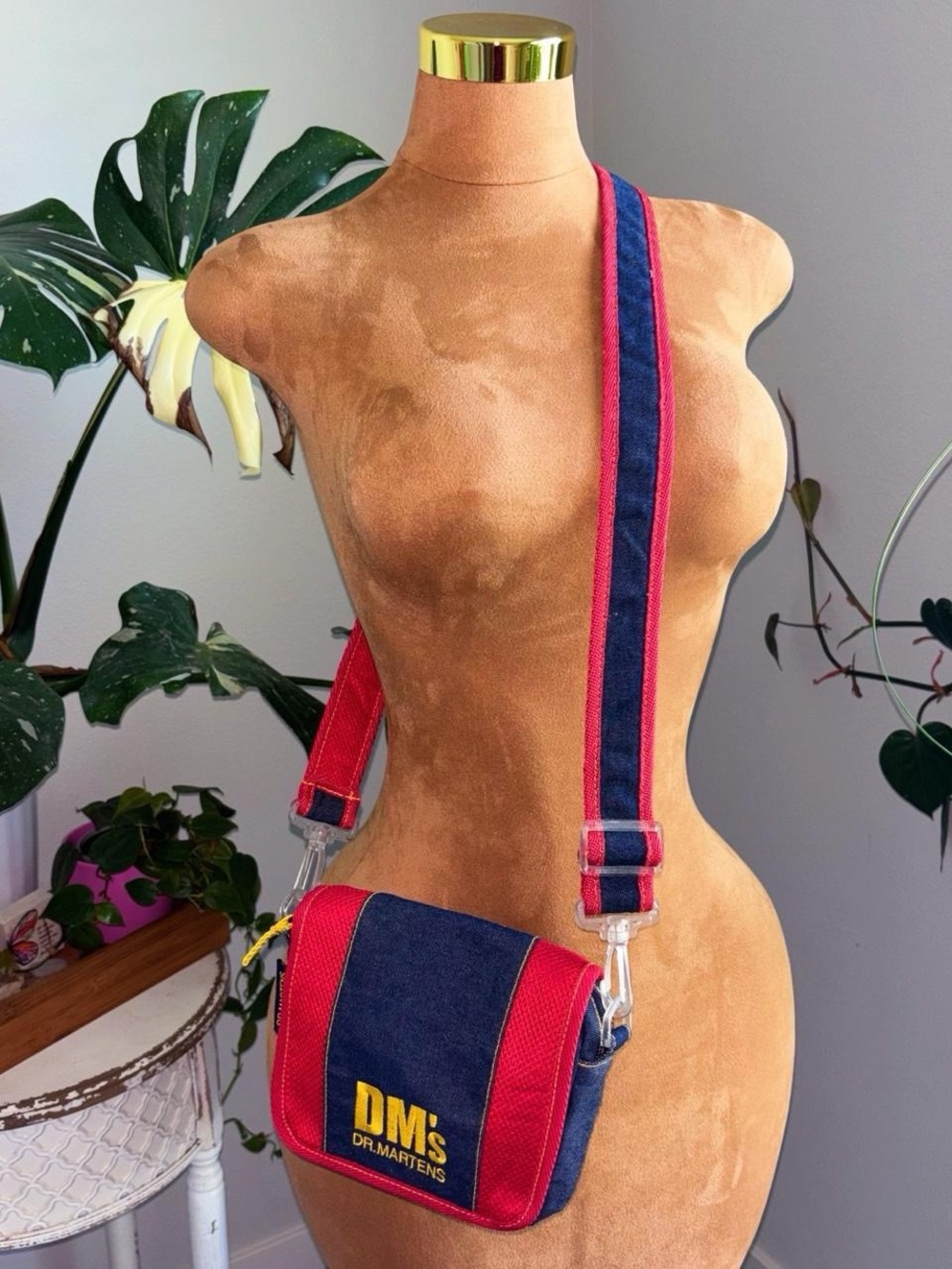 Dr. Martens Y2K Red & Denim Crossbody Bag